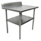 Bk Resources Work Table Stainless Steel With Undershelf, 5" Backsplash 36"Wx30"D VTTR5-3630 - alternate 1